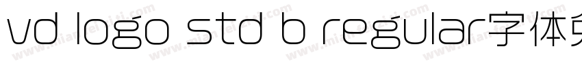 vd logo std b regular字体免费下载字体转换